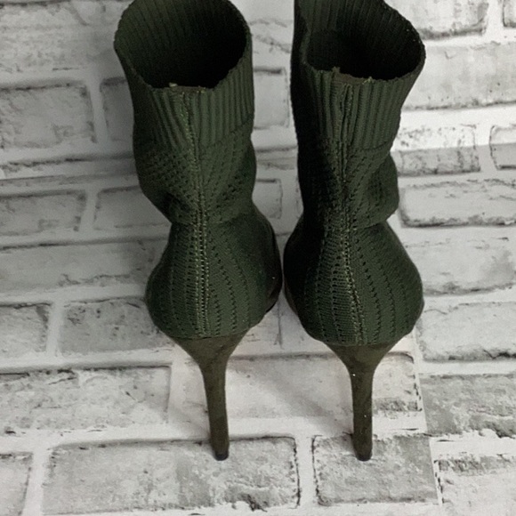 Rouge camp green pointed sock ankle boot 8.5 - Picture 4 of 6